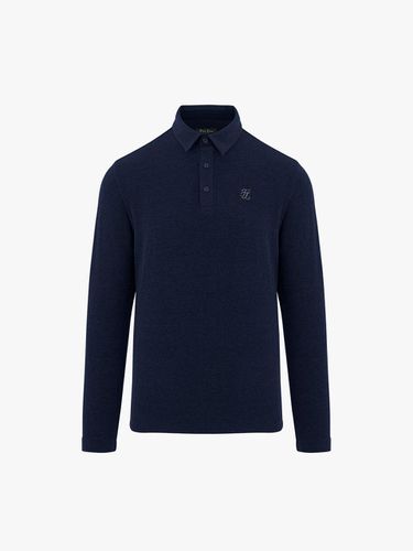 Woven Patch Collar T-shirt (Navy) - FAIRLIAR GOLF - Modalova