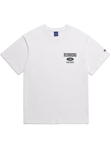 RUNING SMALL LOGO TEE (WHITE -BLACK) - STAFFONLY - Modalova