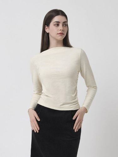 Warm Slub Draped Top - BENEATER - Modalova