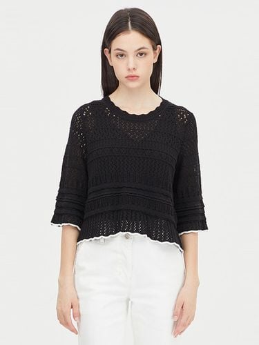 Skashi Scallop Knitwear_SAKP33431BK - Benetton - Modalova