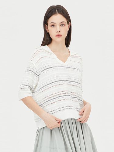 Thierry Coloring Stripe Knitwear_SAKP46431IV - Benetton - Modalova