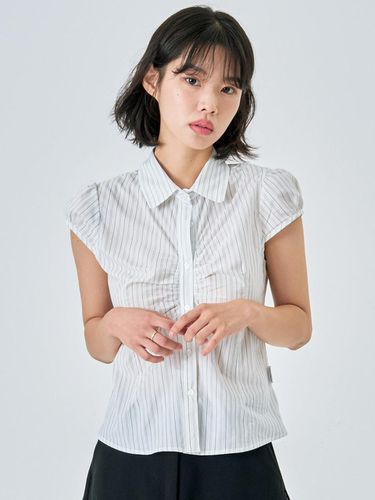 Cap Sleeve Shirt White - KIJIKO - Modalova