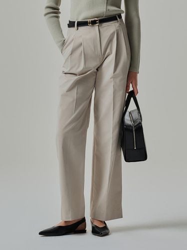 COUTURE] Two-tuck wide belted pants_3colors - MIND BRIDGE women - Modalova