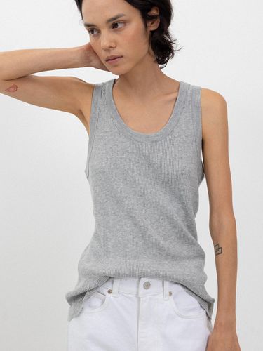 Leau classic rib tank_melange grey - L’EAU - Modalova