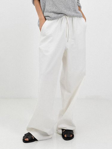 Relaxed linen pants_off white - L’EAU - Modalova