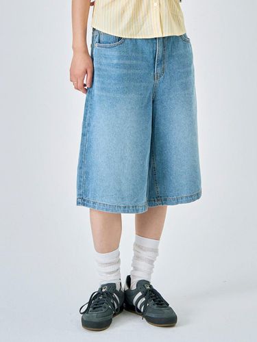 Bermuda denim pants Blue - KIJIKO - Modalova