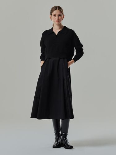 Knit Layered Dress - MIND BRIDGE women - Modalova