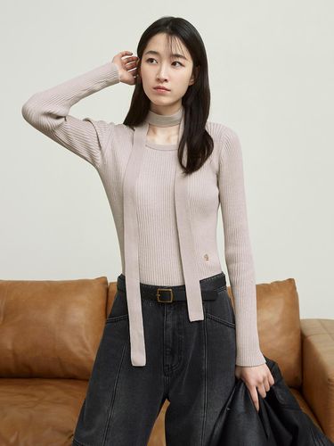 Cut-out tie knit_2 colors - MIND BRIDGE women - Modalova