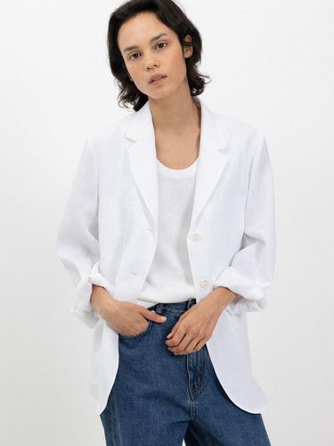 Pure linen jacket_off white - L’EAU - Modalova