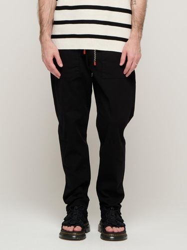 RELAX FIT COTTON FATIGUE PANTS (BLACK) - CARGOBROS - Modalova