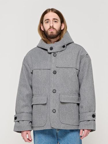 CB SEMI OVER HOOD SHORT COAT (GRAY) - CARGOBROS - Modalova