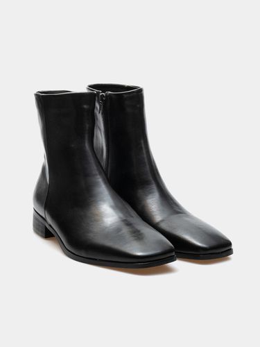 SH002 Square Toe Zip-Up Boots Black - ALL CLASSIC - Modalova