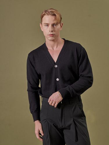 CA002 Basic Cardigan Black - ALL CLASSIC - Modalova