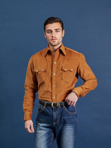 ALCSH009 Black Label Corduroy Western Shirt - ALL CLASSIC - Modalova