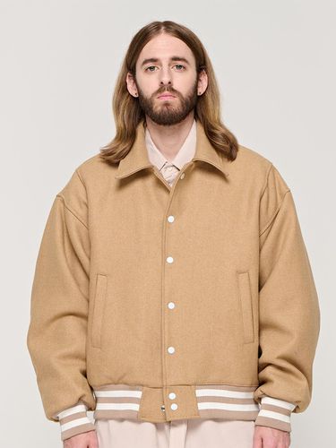 CB WOOL VARSITY JACKET (BEIGE) - CARGOBROS - Modalova