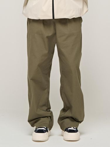 CB COTTON TWILL WIDE BANDING PANTS (KHAKI) - CARGOBROS - Modalova