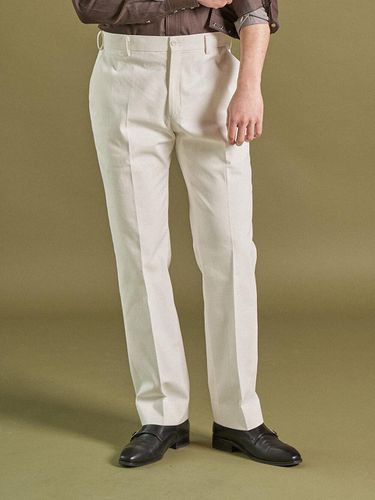 ALCPT004 Straight Fit Cotton Pants_white - ALL CLASSIC - Modalova