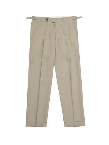 PT005 One Flats Linen Pants_beige - ALL CLASSIC - Modalova