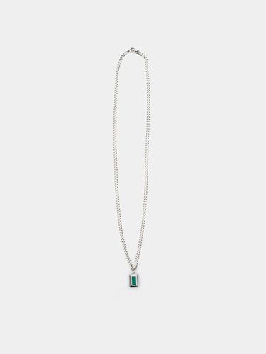 NK002 Third Stone Neckless Green - ALL CLASSIC - Modalova