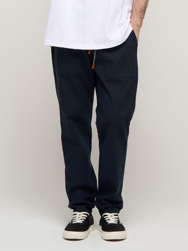 RELAX FIT COTTON FATIGUE PANTS (NAVY) - CARGOBROS - Modalova