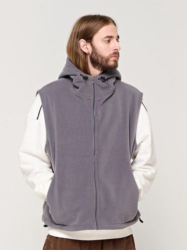 CB FLEECE HOOD VEST (CHARCHOL) - CARGOBROS - Modalova