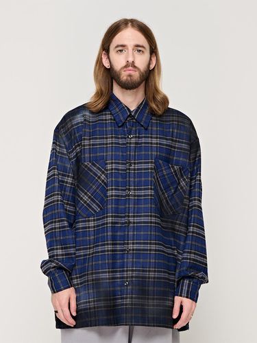 CB OVERSIZE CHECK SHIRT (BLUE) - CARGOBROS - Modalova