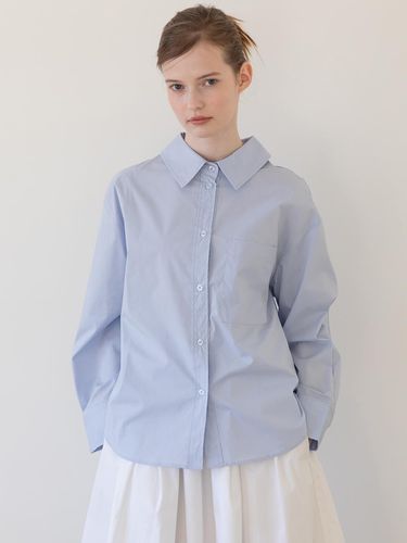 Overfit slit shirt_Blue - JMARK New York - Modalova