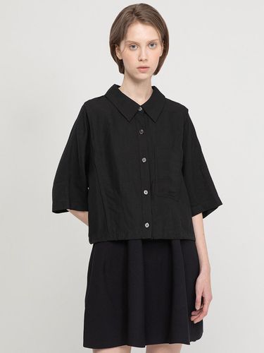 Cropped stitch shirt_Black - JMARK New York - Modalova