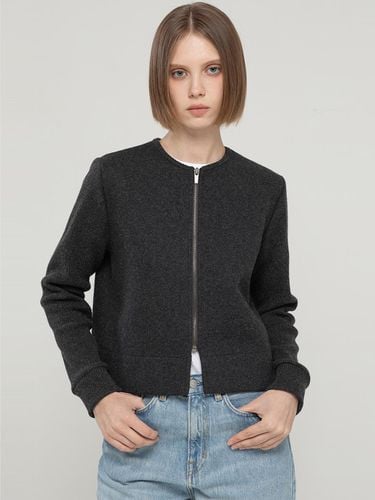 Wool round neck jacket_Gray - JMARK New York - Modalova