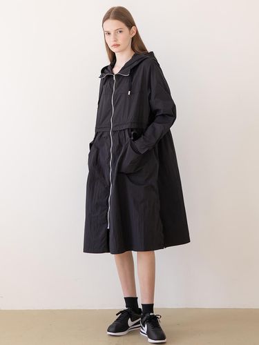 Hooded zip up outer dress_Black - JMARK New York - Modalova