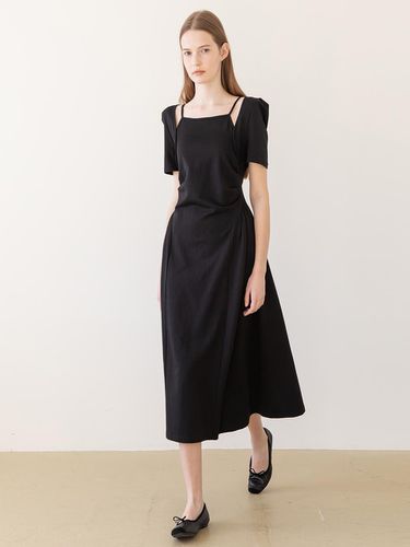 Cutout square neck dress_Black - JMARK New York - Modalova