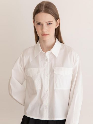 Standard crop shirt_White - JMARK New York - Modalova