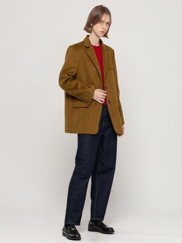 Handmade wool half coat_Camel Brown - JMARK New York - Modalova