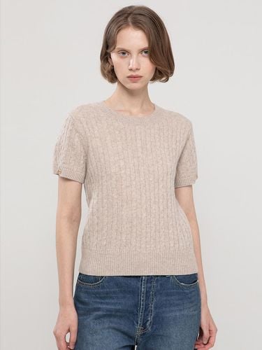 Wool cable knitwear_Beige - JMARK New York - Modalova