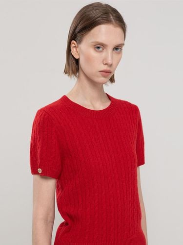 Wool cable knitwear_Red - JMARK New York - Modalova