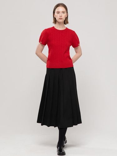 Pleats banding skirt_Black - JMARK New York - Modalova