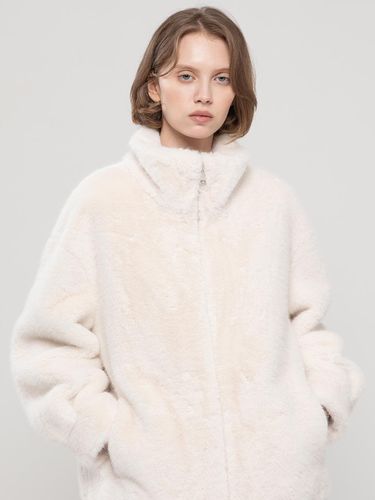 High neck fur jacket - JMARK New York - Modalova