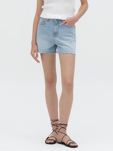 Cutting Short Denim[LMBDSUDN4116]-Light Blue - Lamerei - Modalova