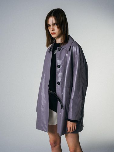 Oversized Single Coat Violet - YUTHENTIC - Modalova