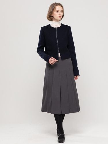 Pleats long skirt_Charcoal - JMARK New York - Modalova