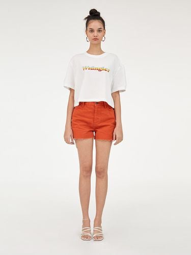 Hem Frayed Heavy Twill Mini Shorts - Wrangler - Modalova