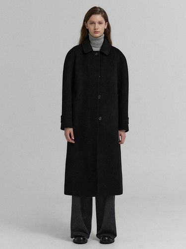 Cashmere balmacaan Coat (Black) - KLEAN - Modalova