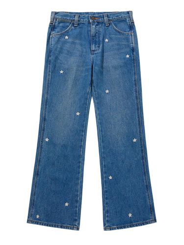 Flared Flower Embroidered Denim Pants - Wrangler - Modalova