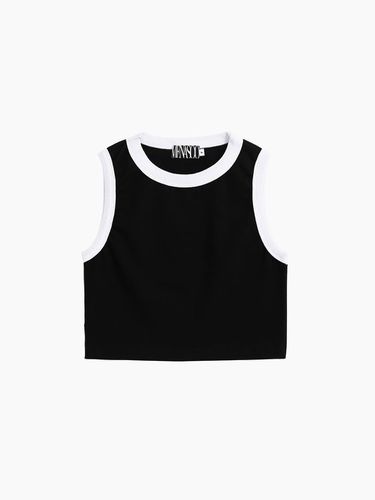 LINE POINT SLEEVELESS CROP TOP - MENASOO - Modalova