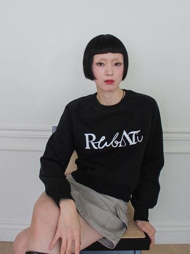 Lettering Logo Sweatshirt (BLACK) - Rubati - Modalova