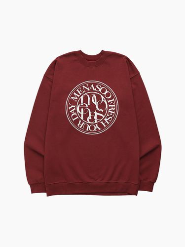 UNISEX_CIRCLE LOGO SWEATSHIRT_RED - MENASOO - Modalova