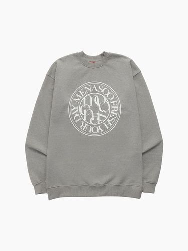 UNISEX_CIRCLE LOGO SWEATSHIRT_GRAY - MENASOO - Modalova