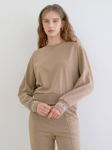 Jacquard Sweat Shirt (BEIGE) - ILROZE - Modalova