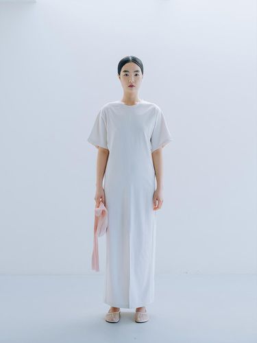 SLIT JERSEY DRESS - REPLAIN - Modalova