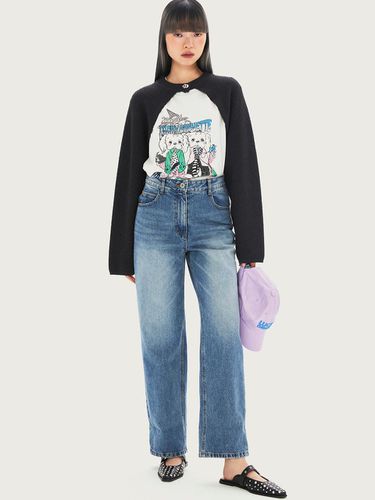 Mom Fit Denim Pants_LFPDA24150BUX - LUCKY CHOUETTE - Modalova